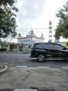 Driving into Medan North Sumatra.